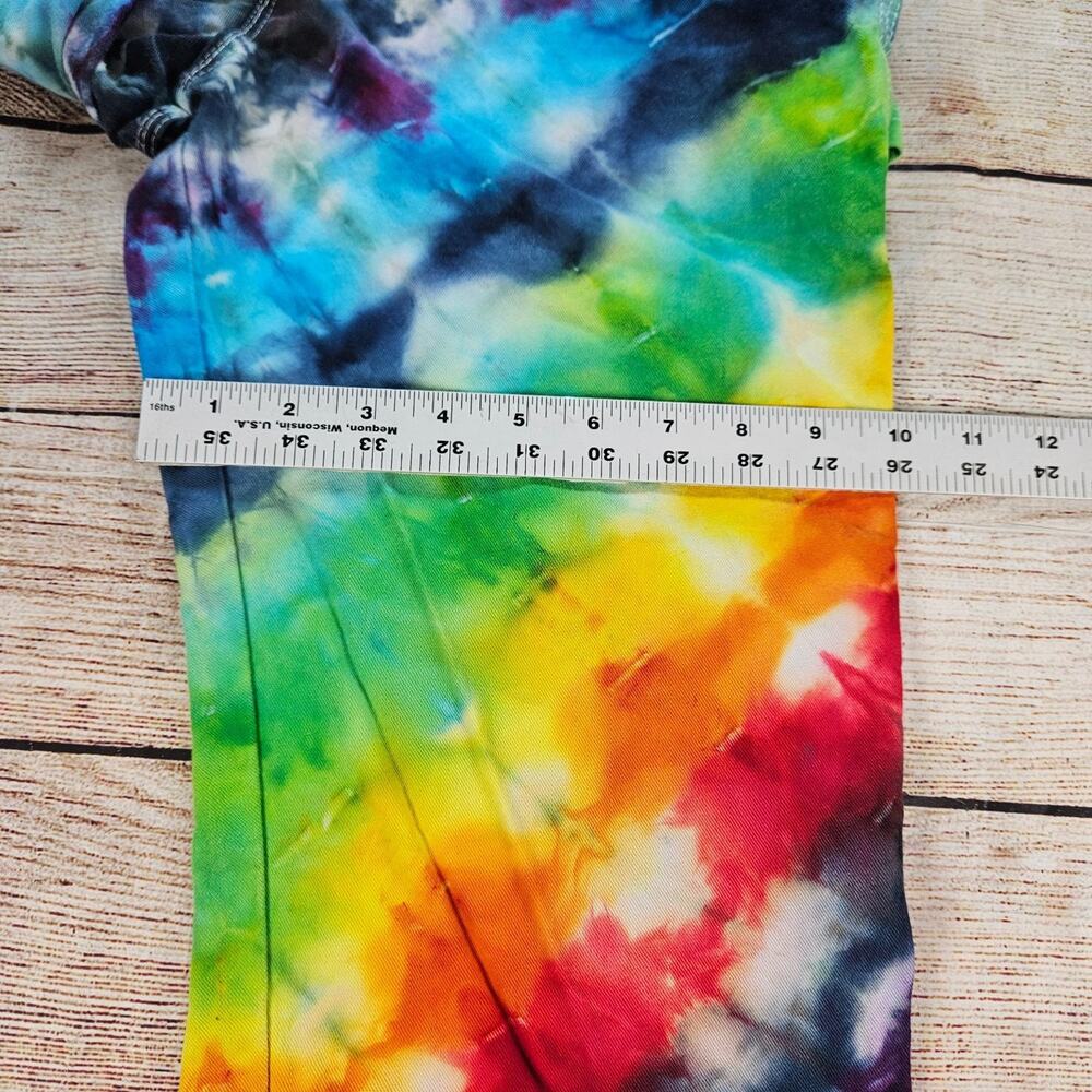 Dickies Men's Carpenter Painter Pants Custom Tie Dye Rainbow Workwear 30x30 - Picture 3 of 7